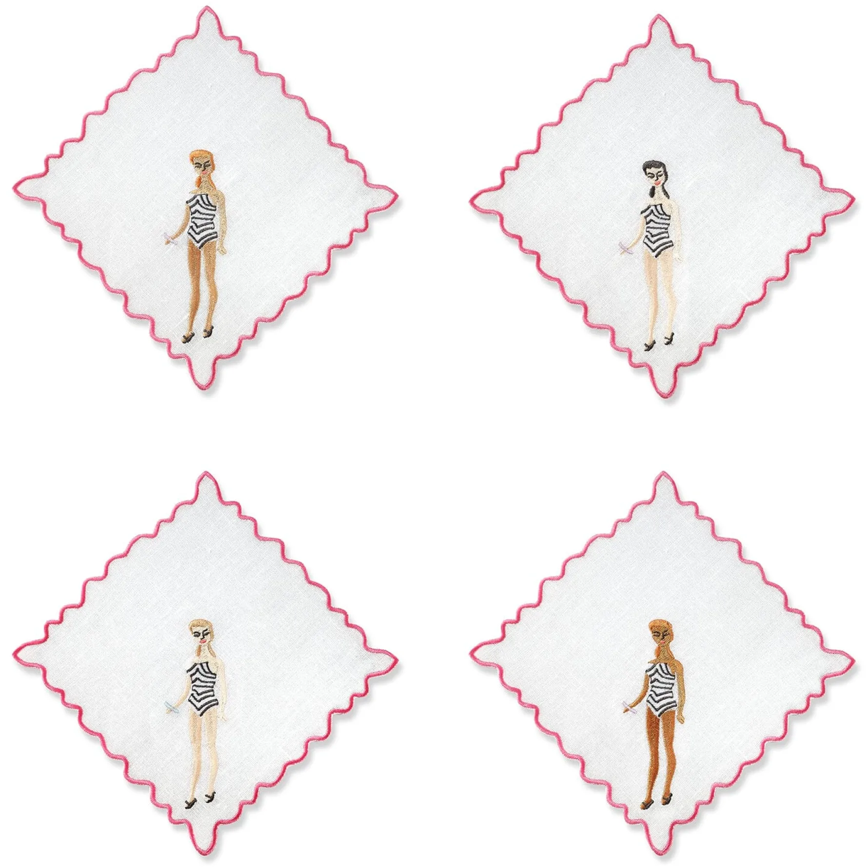 Barbie Cocktail Napkins (4)