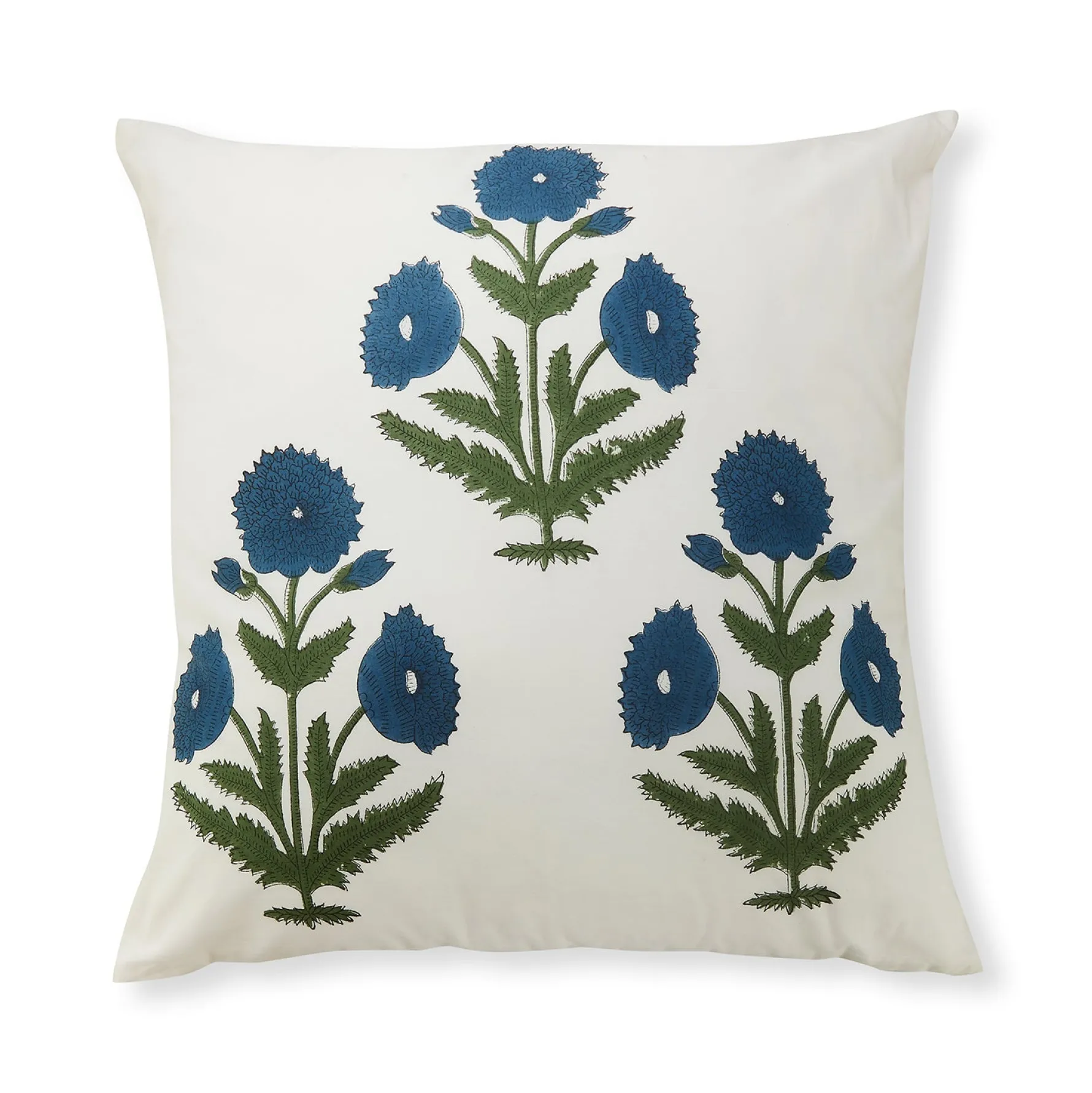 Blue Poppy Pillowcase