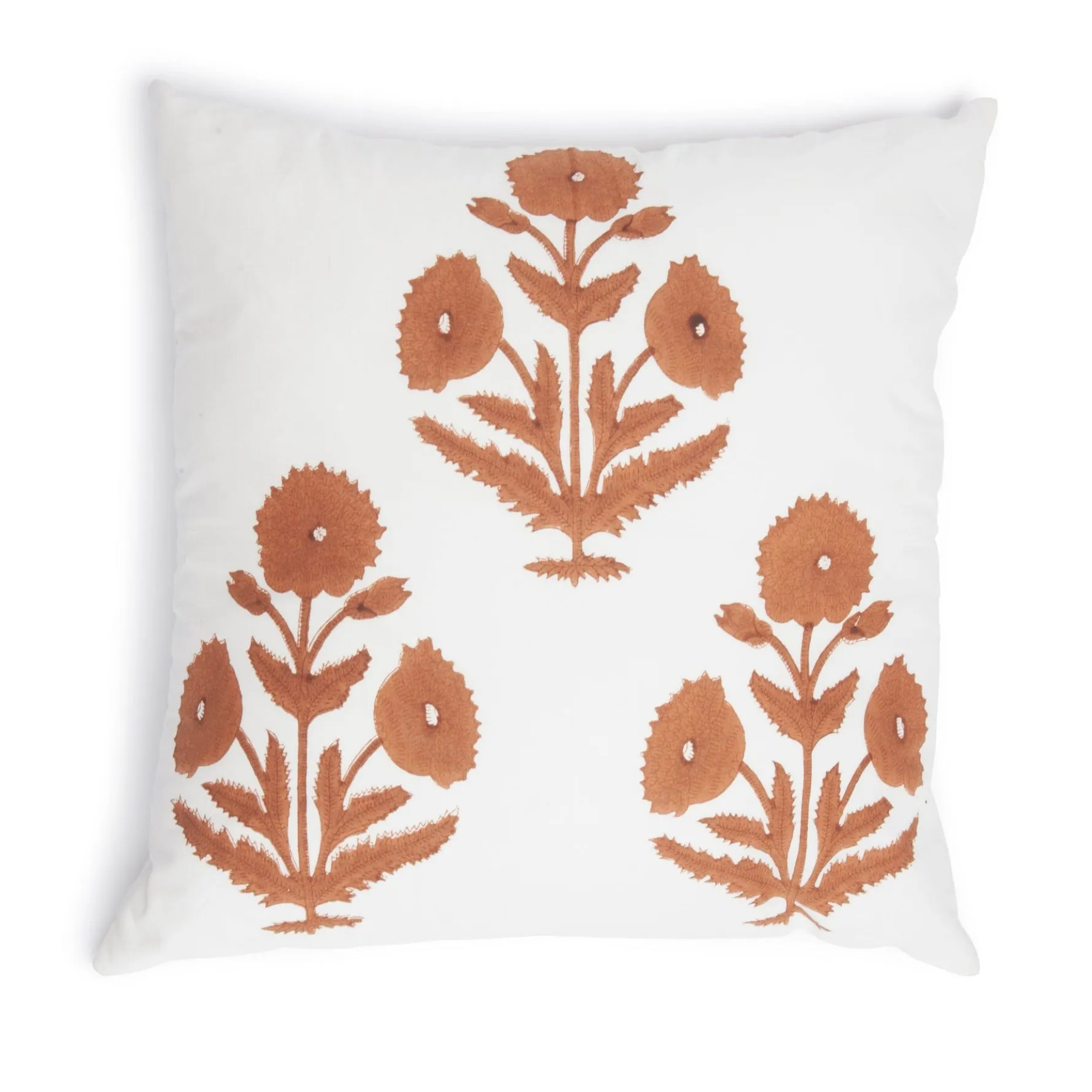Brown Poppy Pillowcase