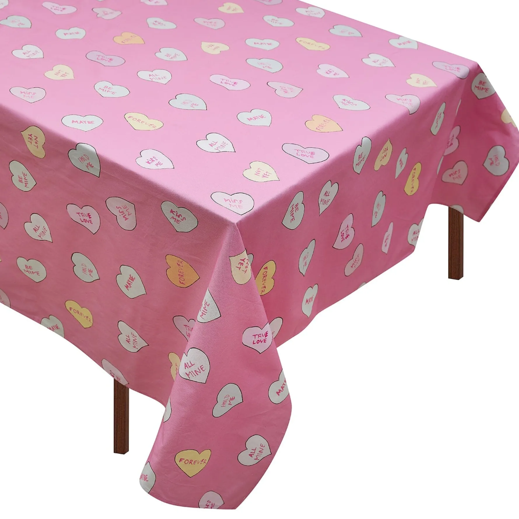 Conversation Heart Tablecloth