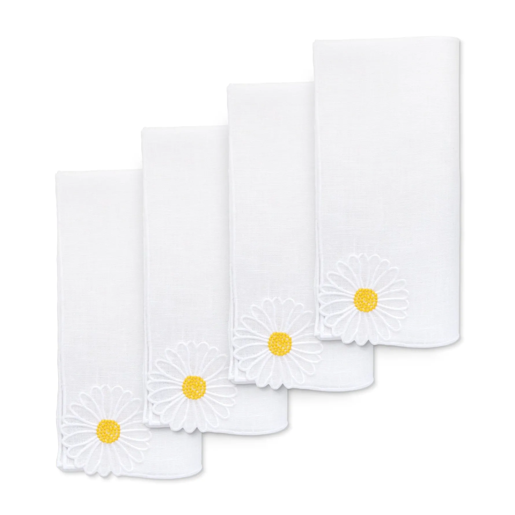 Daisy Linen Dinner Napkins (4)