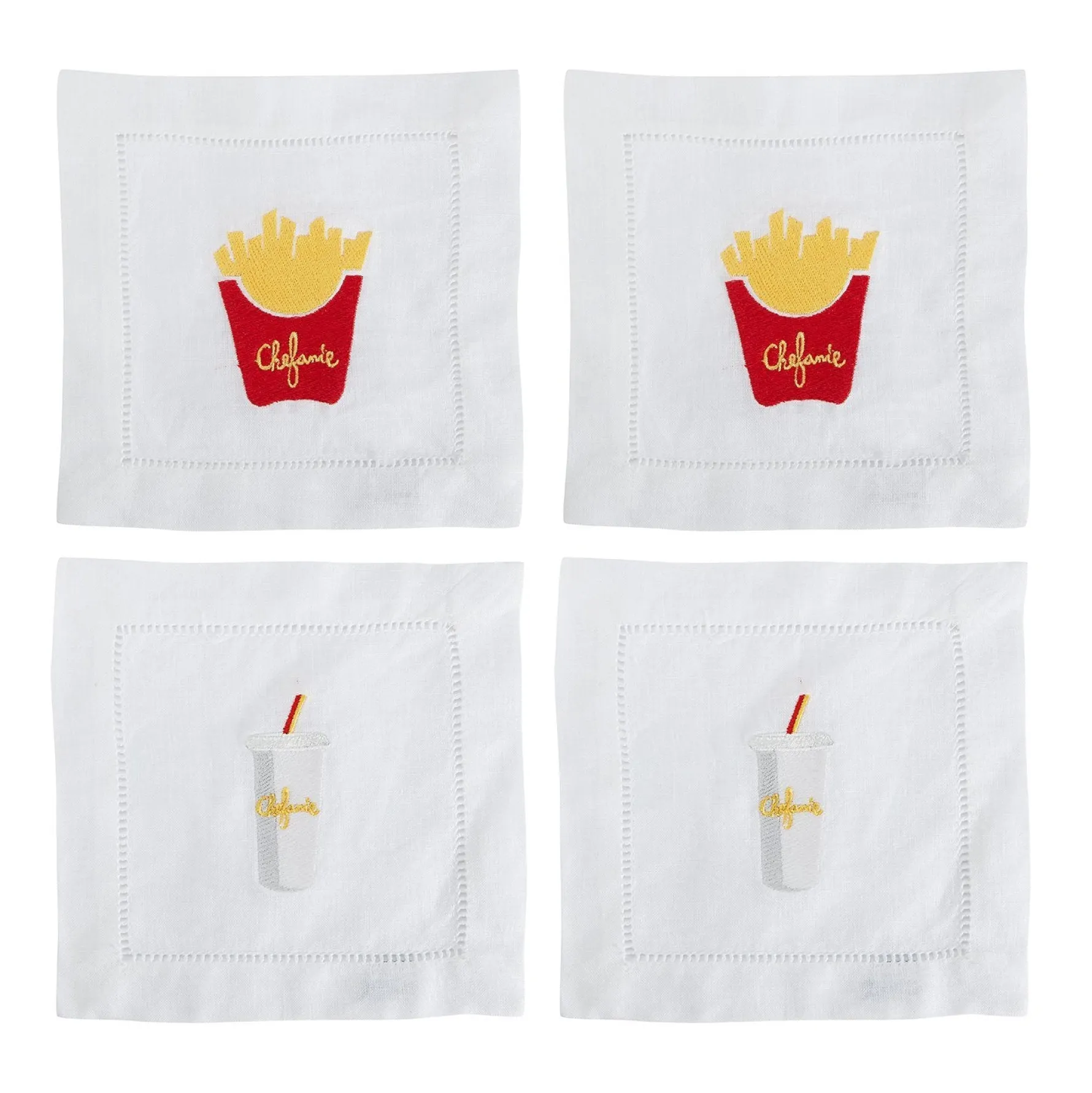 Drive-Thru Cocktail Napkins, Set of 4