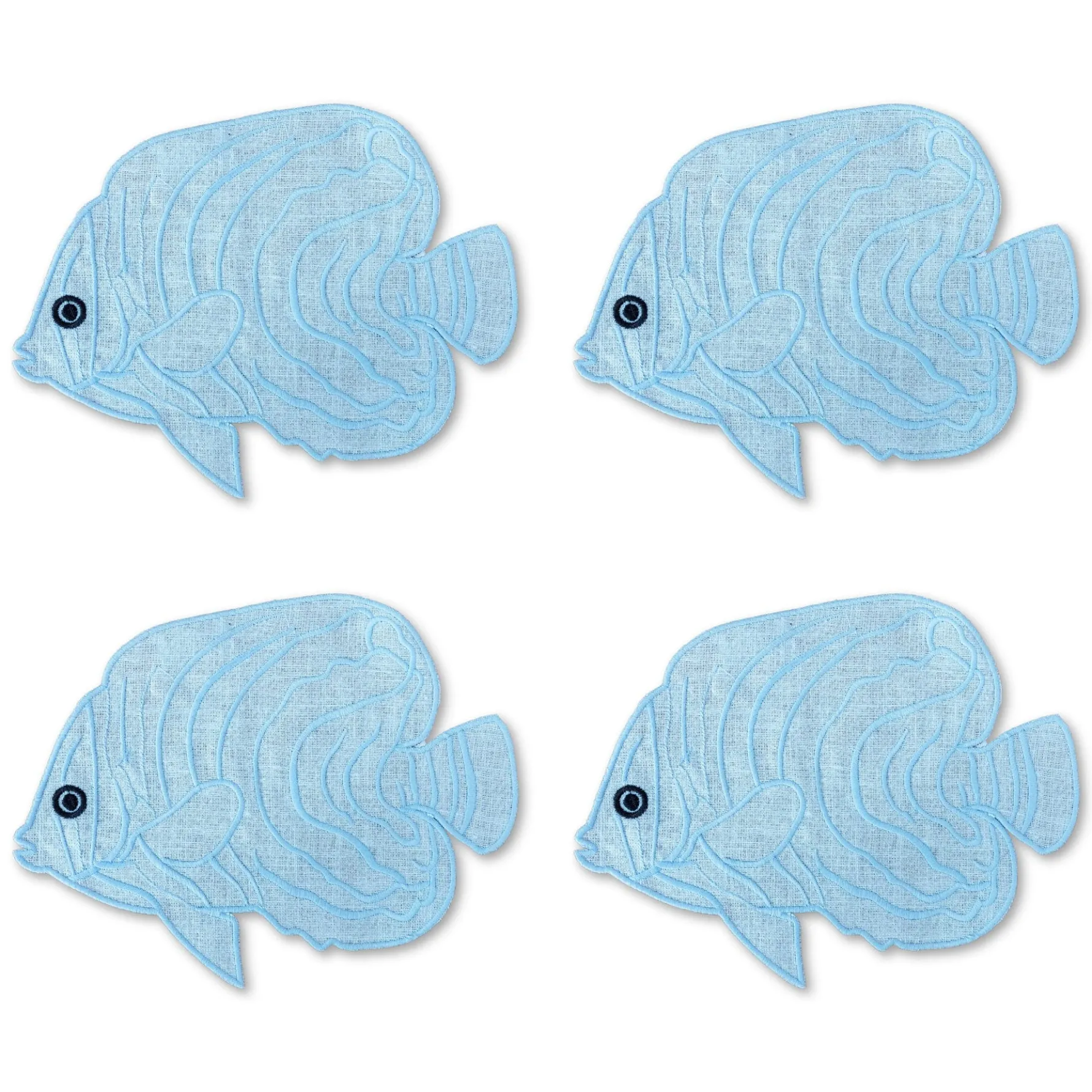 Flat Fish Cocktail Napkins (4)