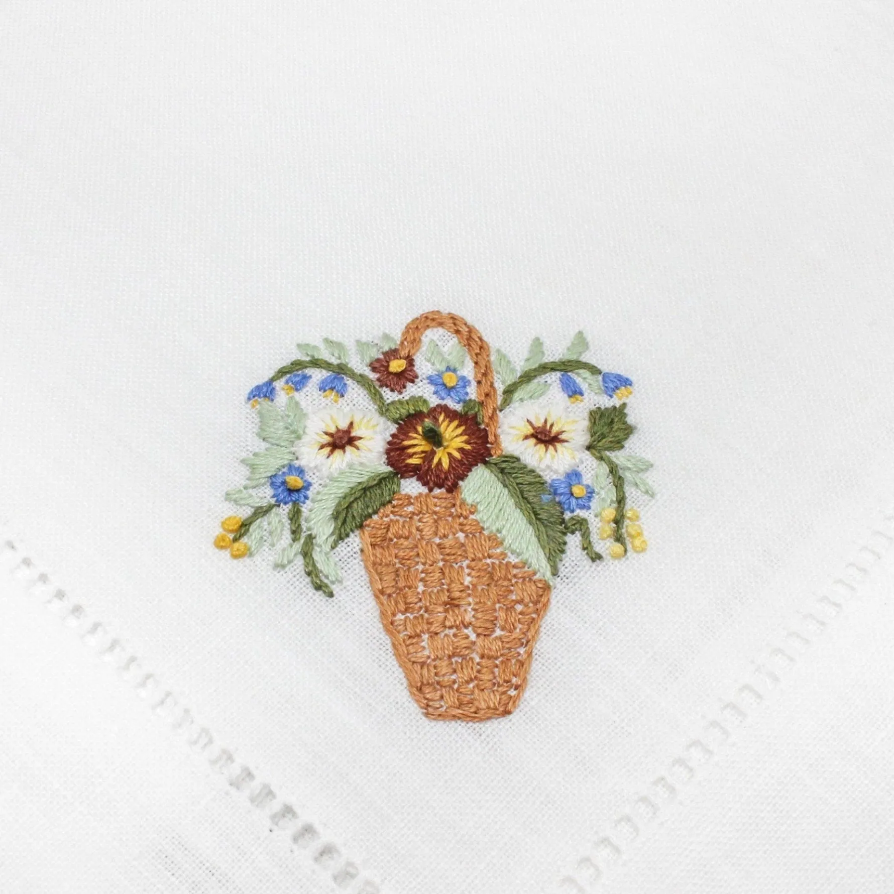 Flower Basket Dinner Napkins (4)