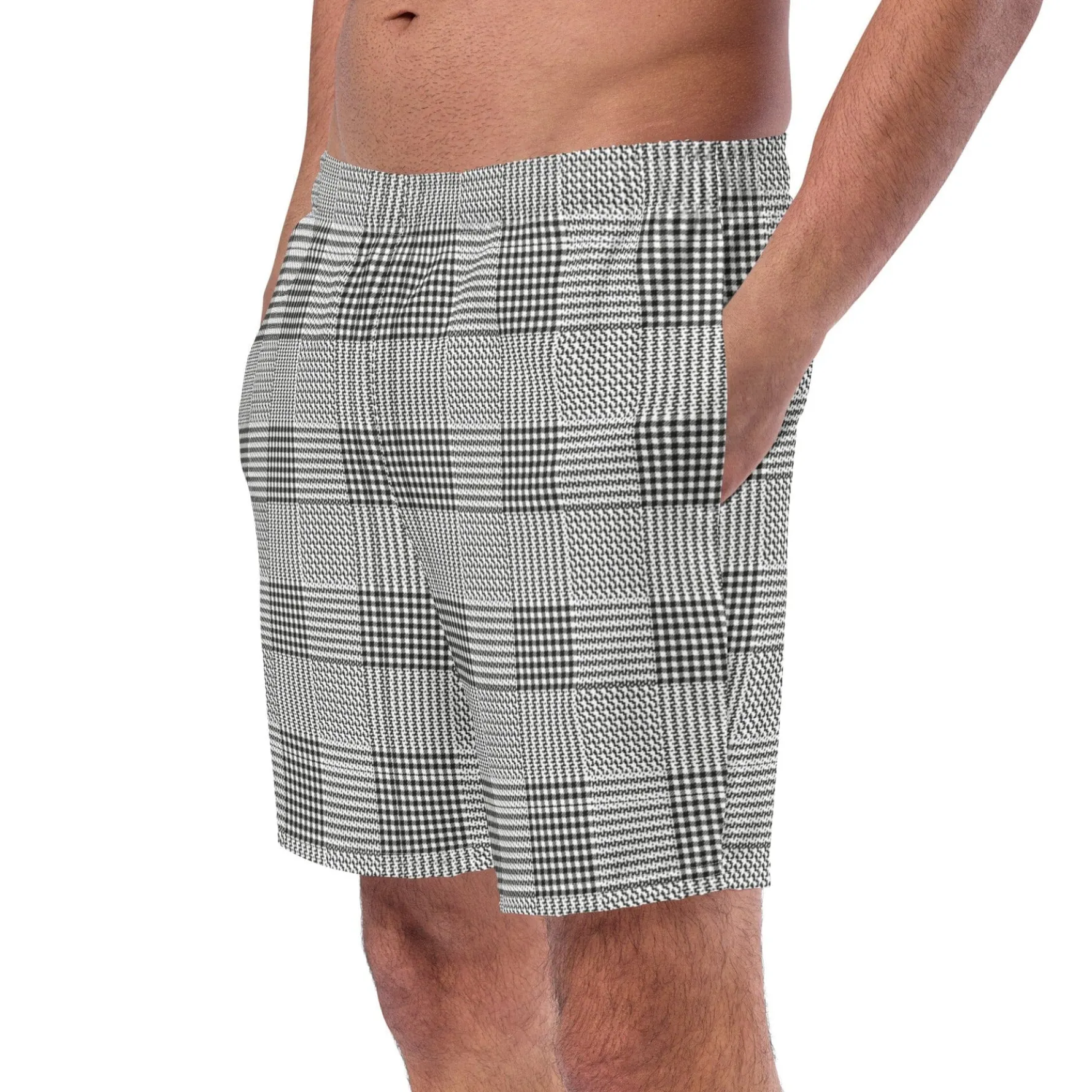 Glen Plaid Swim Trunks