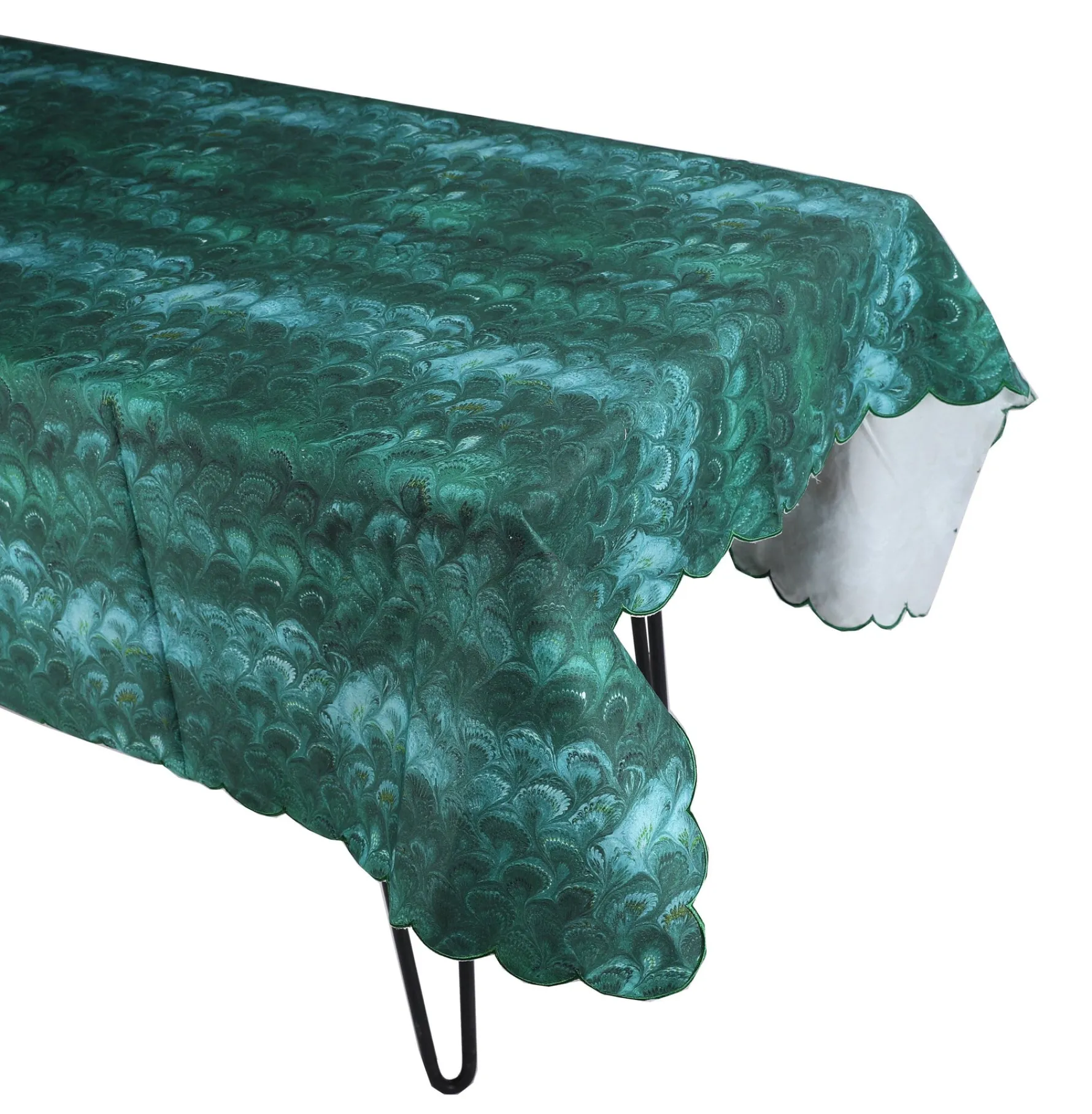 Green Marble Tablecloth