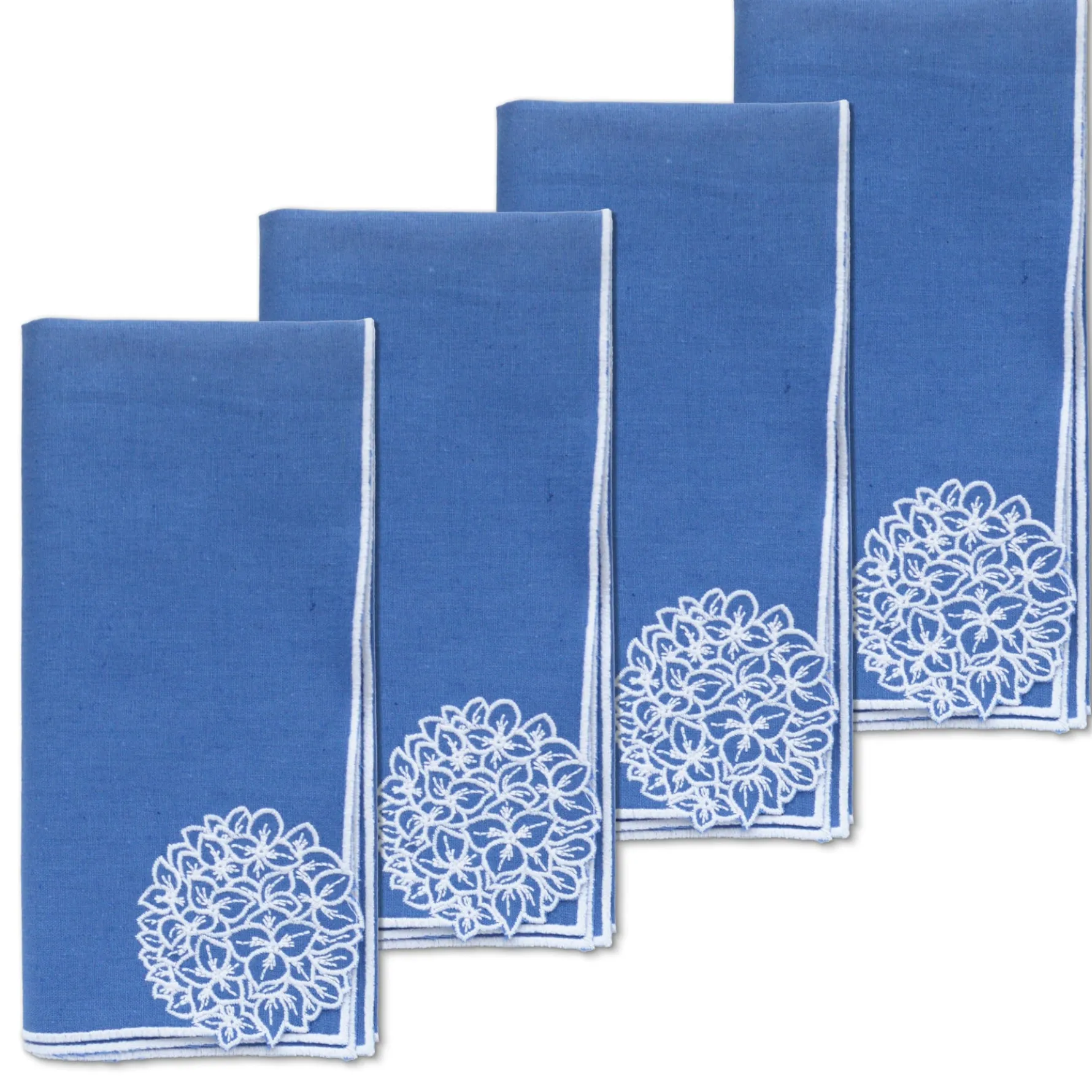 Hydrangea Linen Dinner Napkins (4)