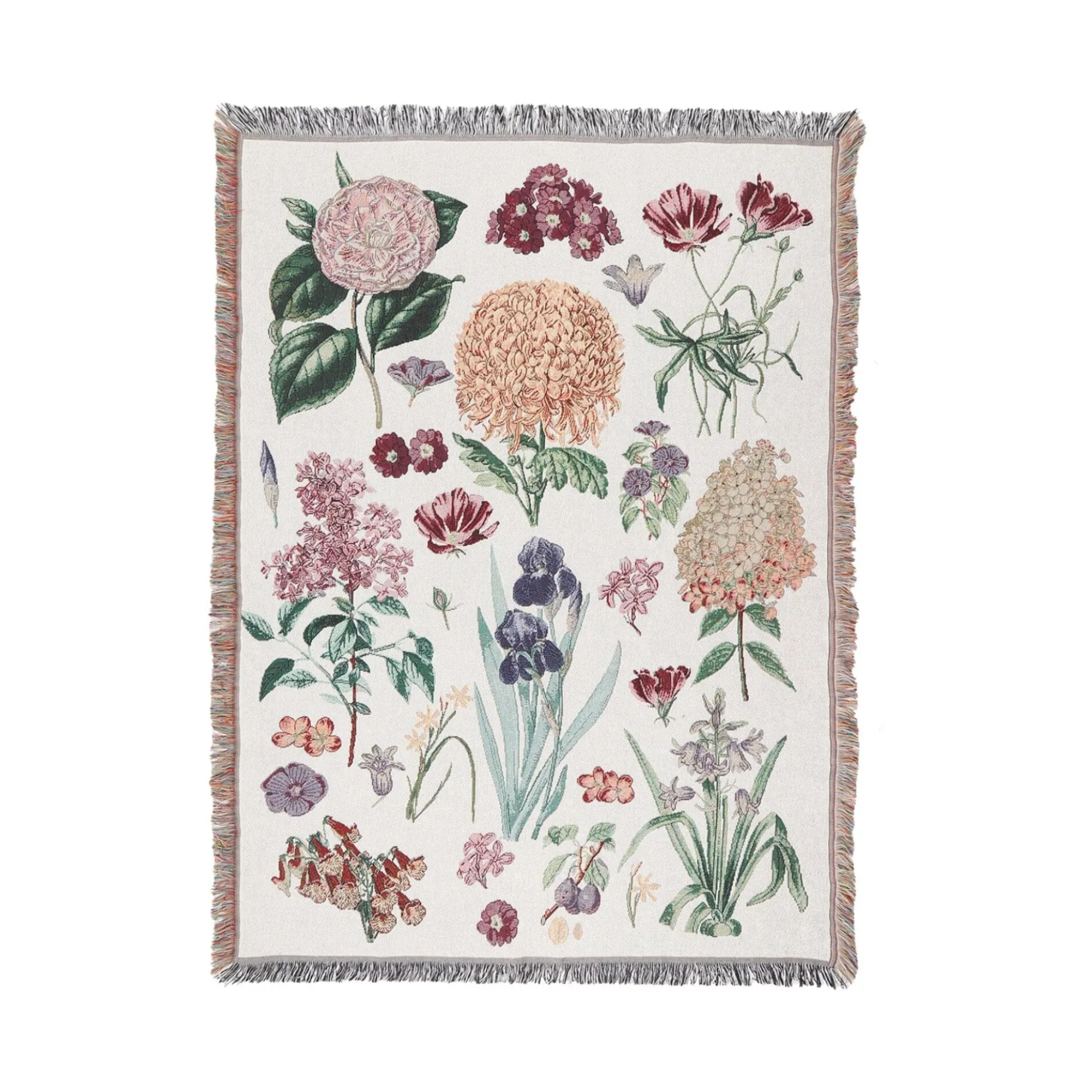 Knitted Flower Blanket