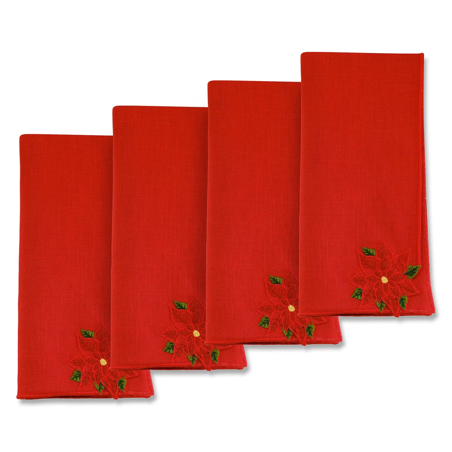 Poinsettia Dinner Napkins (4)