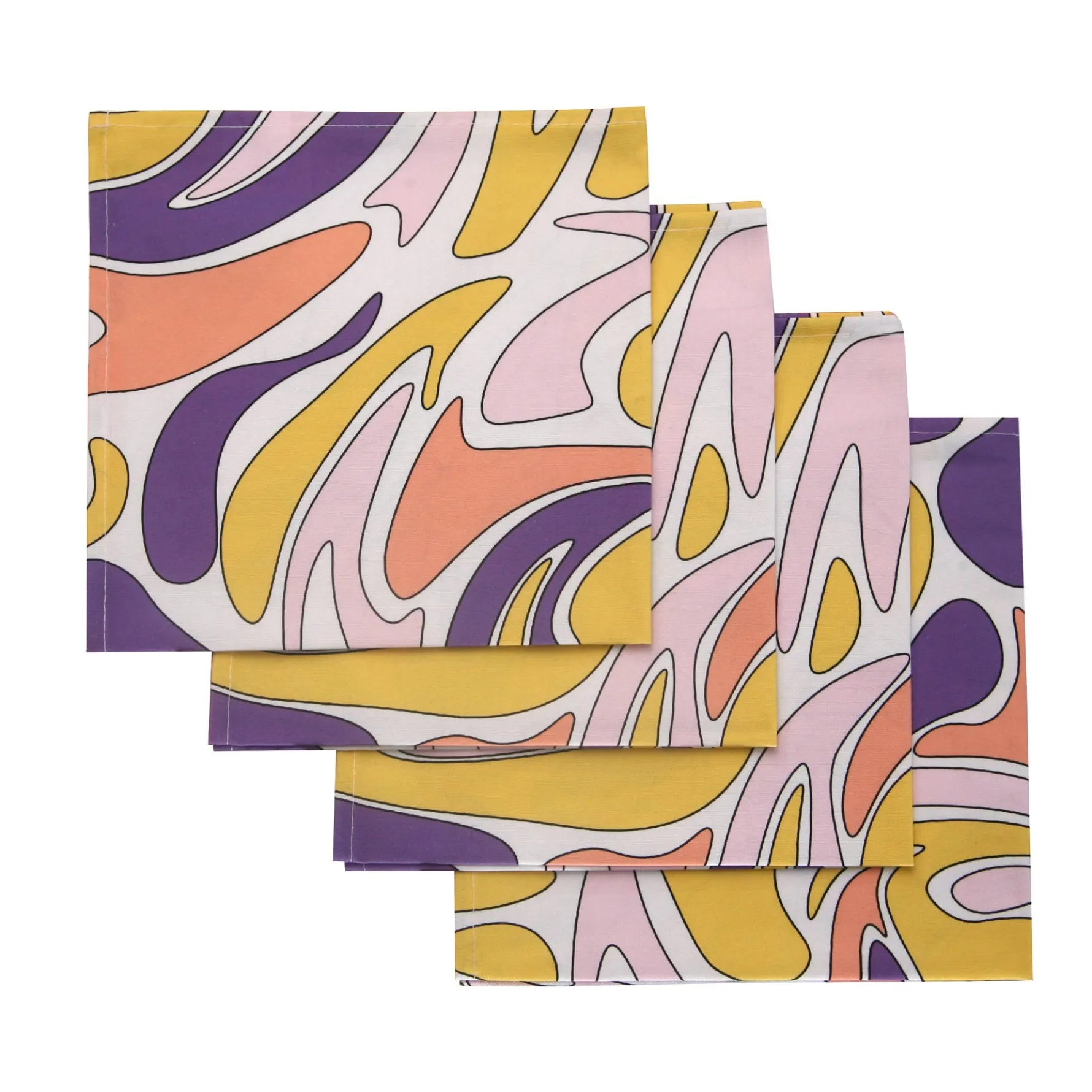 Psychedelic Spring Napkins (4)