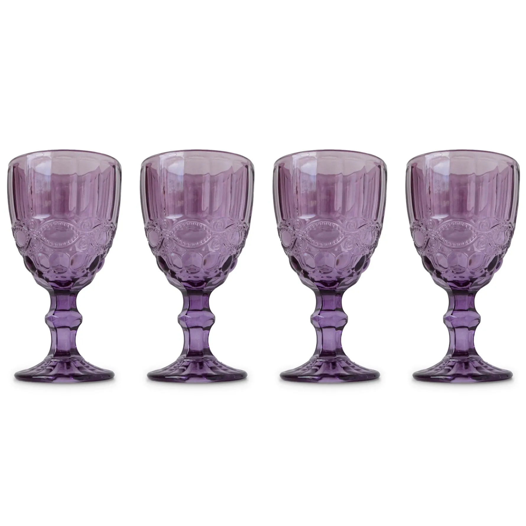 Purple Stem Glasses (4)
