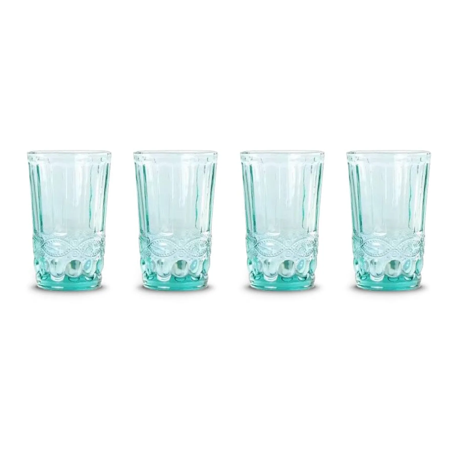 Teal Highball Glasses (4)